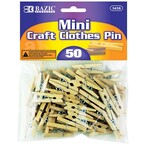 Mini Natural Clothes Pin (50/Pack)