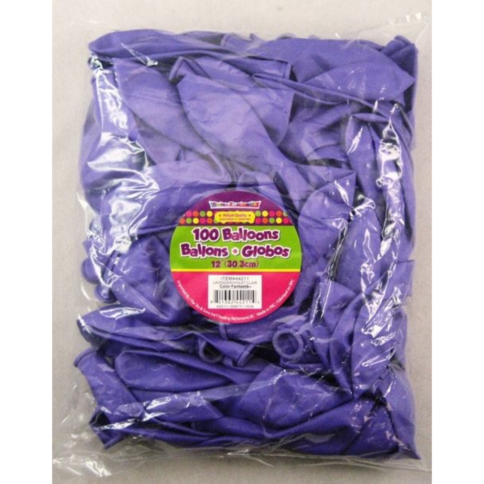 Color Fantastik Helium Premium Bulk Balloons (100 Pcs)