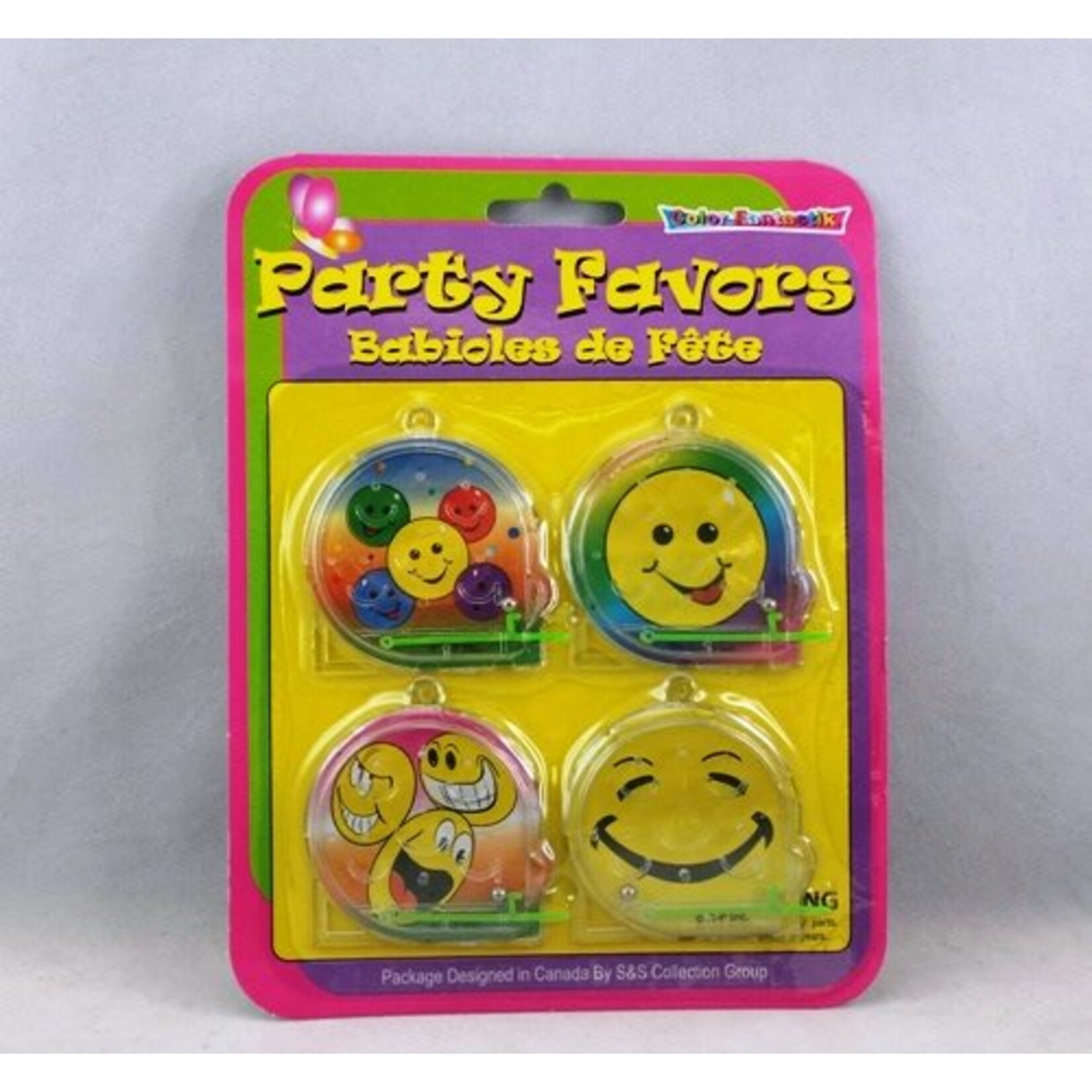 Party Favors 4Ct  Pinball Games Multicoloured