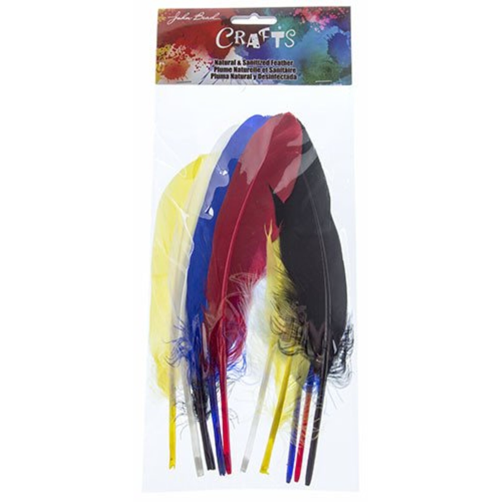 Goose Feathers 5-6 Inches Assorted Colours (10 Pieces)