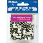 Nickel (Silver) Thumb Tack (200/Pack)