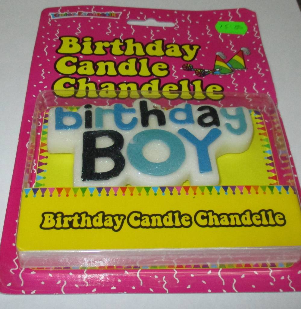 Birthday Candle Chandelle Birthday Boy Samaroo's Limited