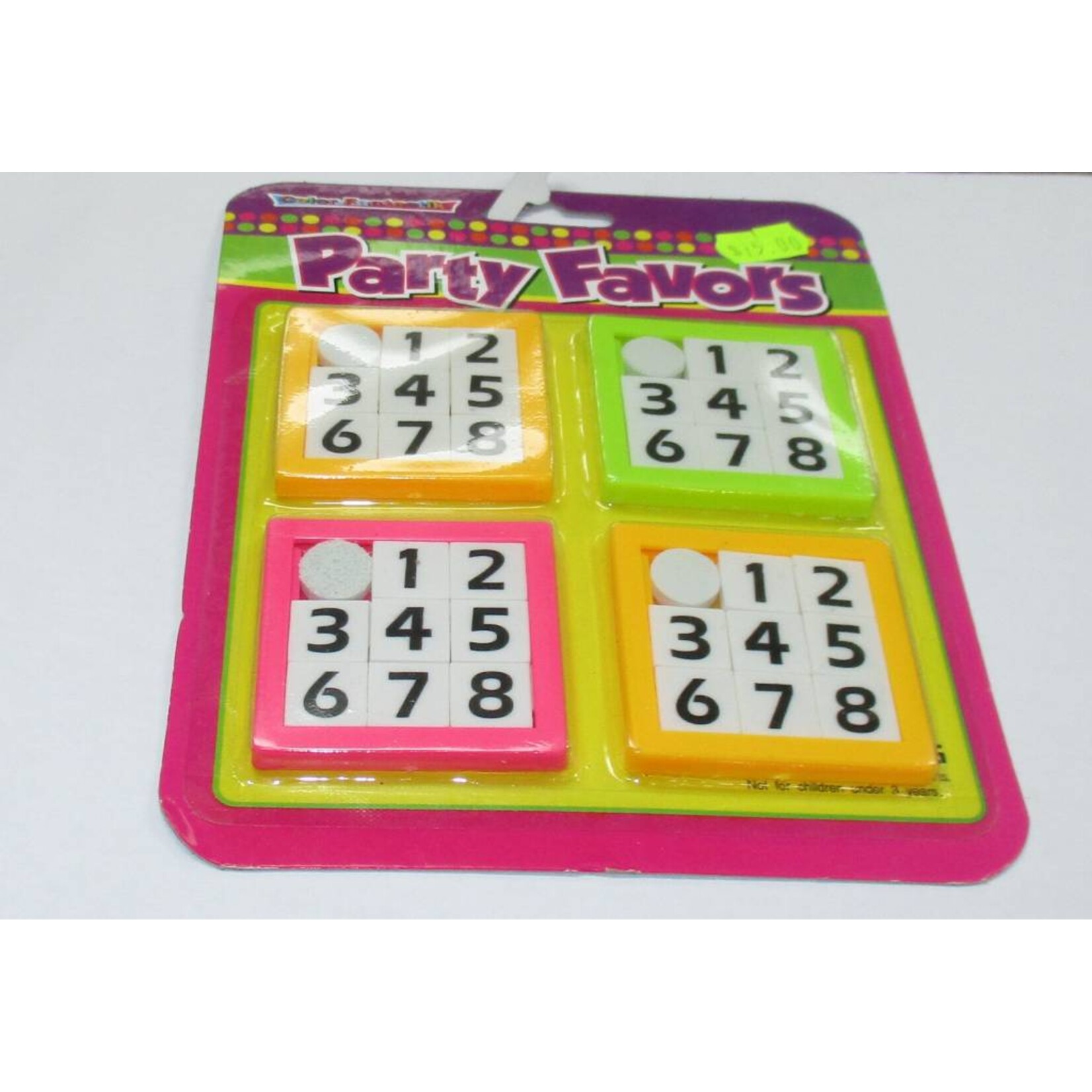 Color Fantastik 4Ct Party Favors Number Puzzles