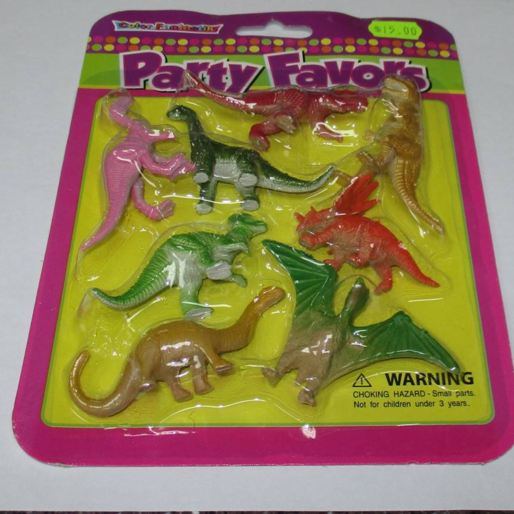 Party Favors 8Ct Dinosaurs Assorted Colours