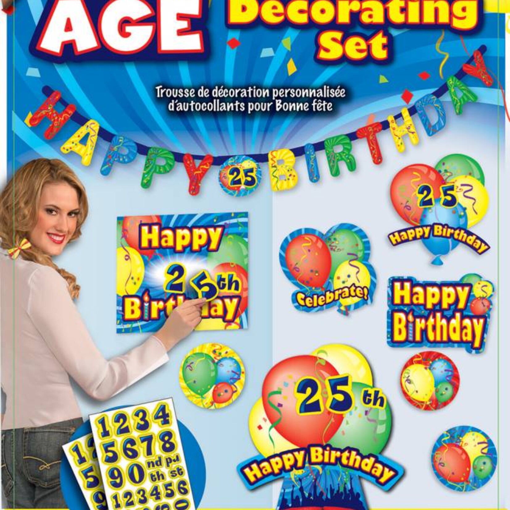 Birthday Customize Stick On Set Birthday Customize Stick On Set