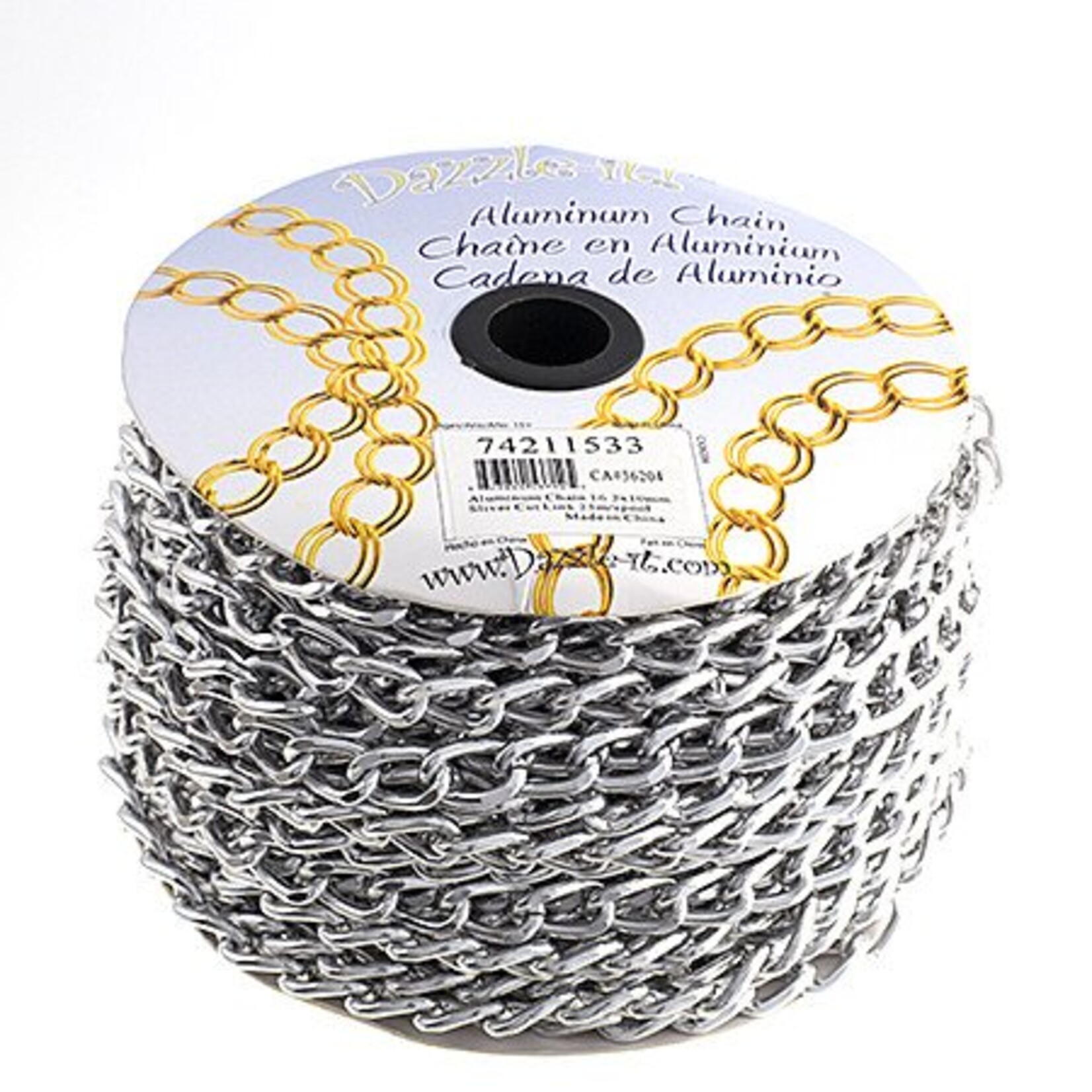 Aluminum Chain 16.2 x 10mm 25M/Spool