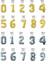 Foil Number Balloon 34 Inches Gold