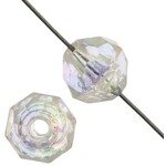 Faceted Bead 8mm Transparent (36 pcs) -  Crystal AB