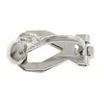 Earring Clip On W/Hook Nickel (4Pairs) 13X8Mm
