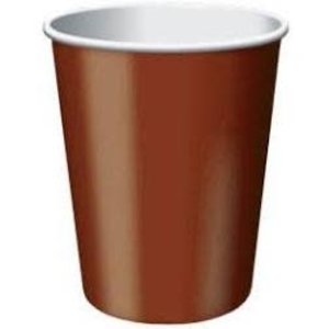 TOC CUP 9OZ CHOC BROWN 24CT