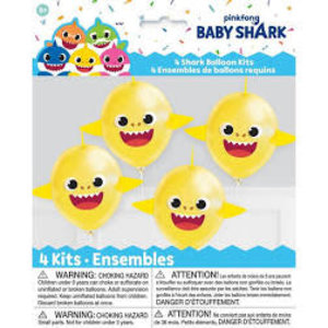 Unique BABY SHARK 4PC BLLN KIT