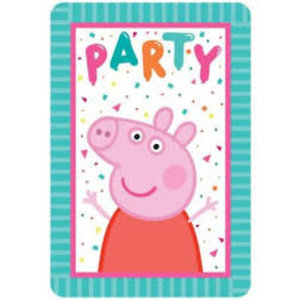 Amscan INVITE PEPPA PIG PARTY