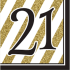 Creative Converting LN 3P BLK & GLD 21ST