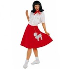 Forum Novelties POODLE SKIRT RED ADULT-RED