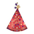 Anagram 36IN RED SATIN PARTY HAT SHP FLT