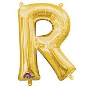 Anagram 16IN LETTER R GOLD