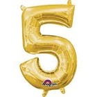 Anagram 16IN NUMBER 5 GOLD - PKG