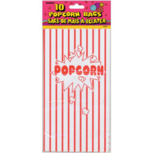 Unique 10 PPR PARTY BAGS-POPCORN