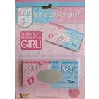 Forum Novelties ITS A BOY OR GIRL SCRATCH AND REVEAL 12CT