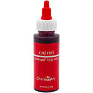 Chef Master CM LIQU GEL  RED 2.3OZ