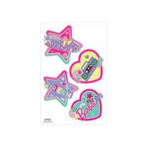 Amscan BARBIE 3D TATTOOS 4PCS