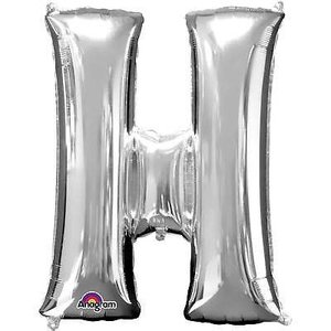 MAYFLOWER 33IN LETTER H SILVER - PKG