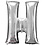 MAYFLOWER 33IN LETTER H SILVER - PKG