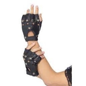 Smiffys PUNK GLOVES BLACK