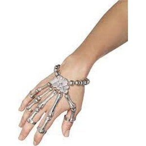 Smiffys SKELETONHAND BRACELET SILVER