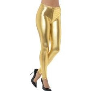 Smiffys 80S MET DISCO LEGGINGS GOLD L