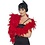 Smiffys DLX RED FEATHER BOA
