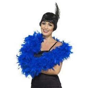 Smiffys DLX BLUE FEATHER BOA