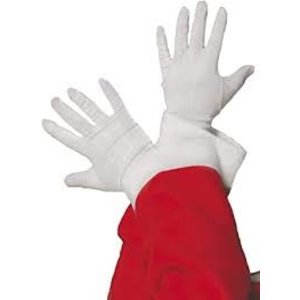 Smiffys SANTA GLOVES WHITE