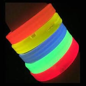 Smiffys WIDE GLOW BRACELET ASST