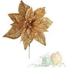 Sheerlund Products 5 IN GOLD POINSETTIA PICK