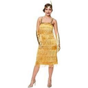 20's GOLD FLAPPER DRESS