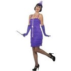 Smiffys 20's PURPLE FLAPPER DRESS