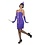 Smiffys 20's PURPLE FLAPPER DRESS