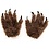 Elope ADULT BROWN WOLF PAWS