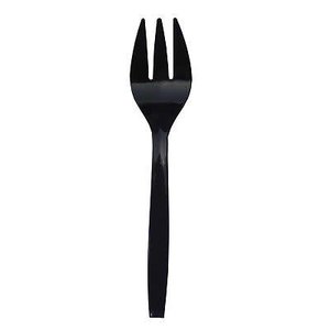 NorthWest Party 9IN BLACK SERVING FORKS