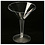 NorthWest Party 2PC MARTINI GLASSES CLEAR 10CT