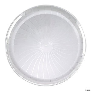 18IN ROUND TRAY - CLEAR  300G