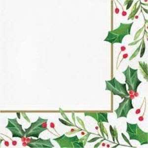 Creative Converting LN TRADITIONAL HOLLY LN 16CT