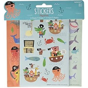 Amscan SEA CREATURE STICKERS  - 12 SHEETS