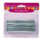 LORANN OILS LORANN SILVER FOIL TWIST TIES 50CT