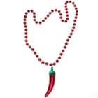 Fun Express METALLIC CHILI PEPPER BEAD NECKLACE