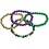 Fun Express MARDI GRAS BEADED BRACELETS 12 PCS