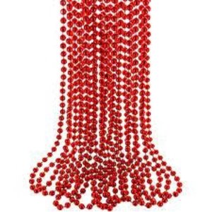 RINCO 33 IN 7MM RED BEADS