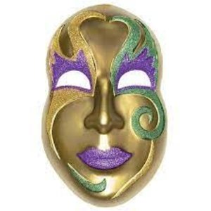 Amscan JUMBO GLITTER FACE 3D DEC