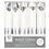 Amscan ROLLED CUTLERY SILVER 10 SETS